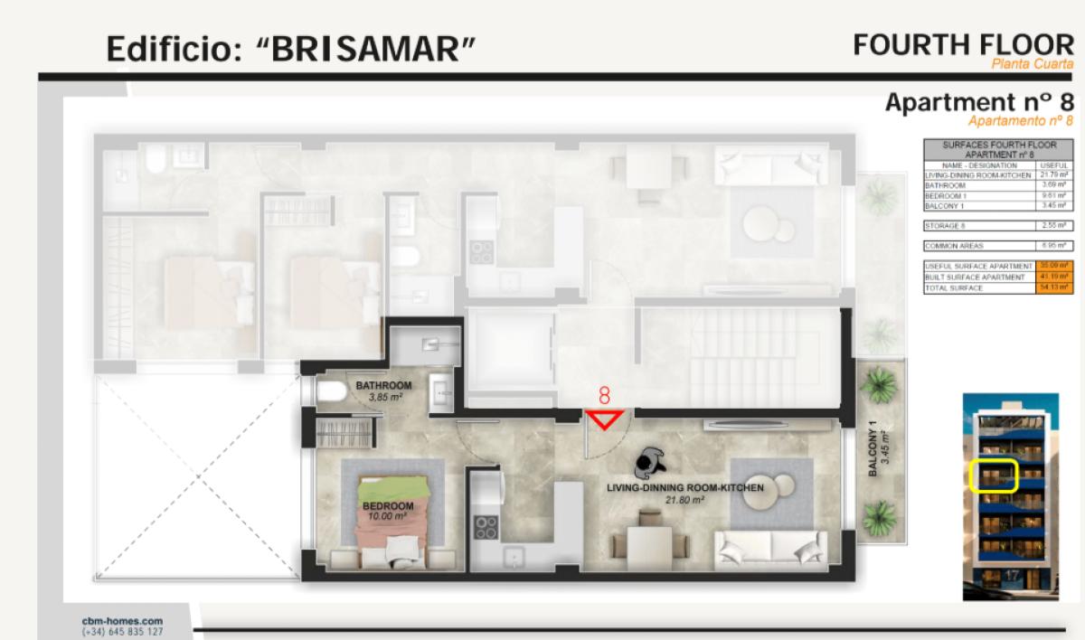 Продажа квартиры на Calle Beniajan, 15, Торревьеха
plan 6
