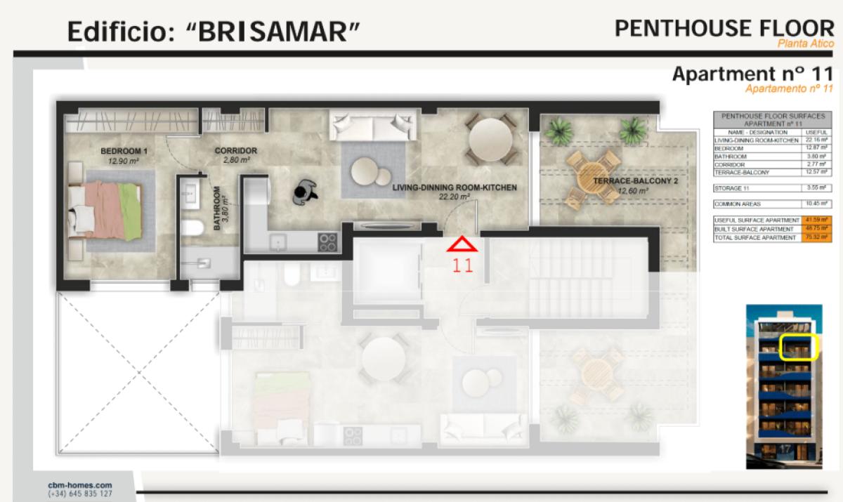 Penthouse sale in Calle Beniajan, 15, Torrevieja plan 6