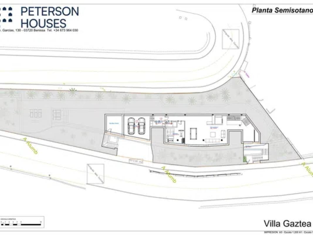 Obra nueva Villa Gaztea en Benissa (Revista) plan 1