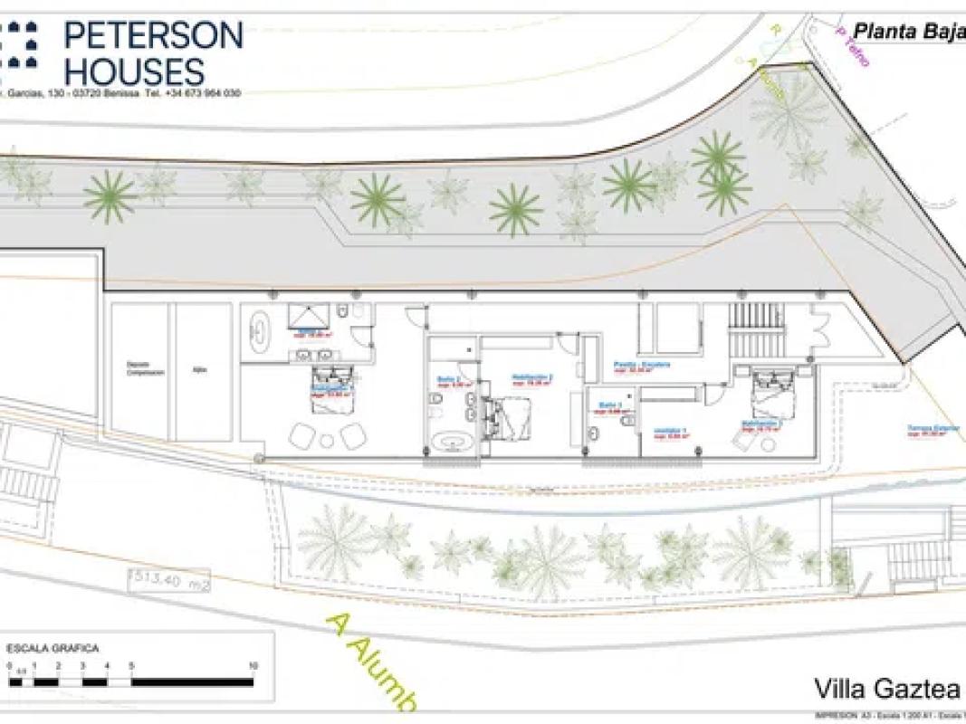 Obra nueva Villa Gaztea en Benissa (Revista) plan 2