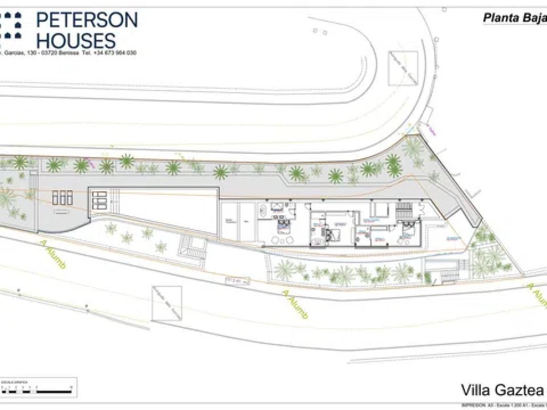 Obra nueva Villa Gaztea en Benissa (Revista) plan 3