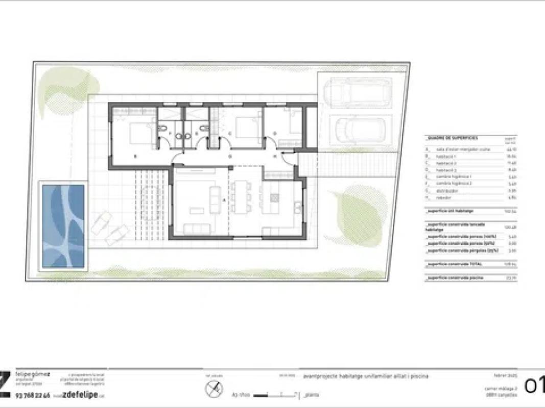 Obra nueva Les Palmeres en Canyelles (Revista) plan 1