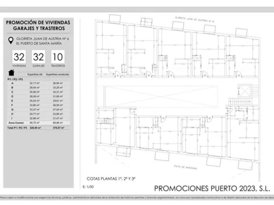 Obra nueva JUAN DE AUSTRIA Nº 6 en El Puerto de Santa María (Revista) plan 1