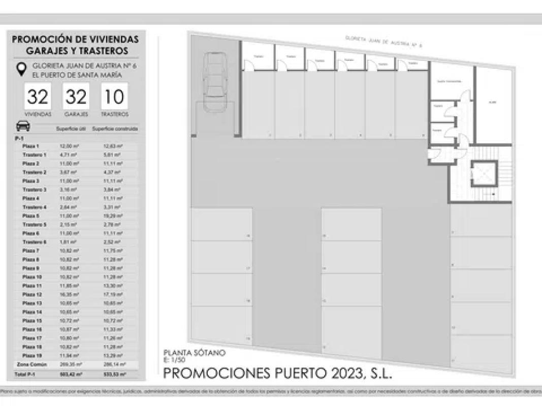 Obra nueva JUAN DE AUSTRIA Nº 6 en El Puerto de Santa María (Revista) plan 3