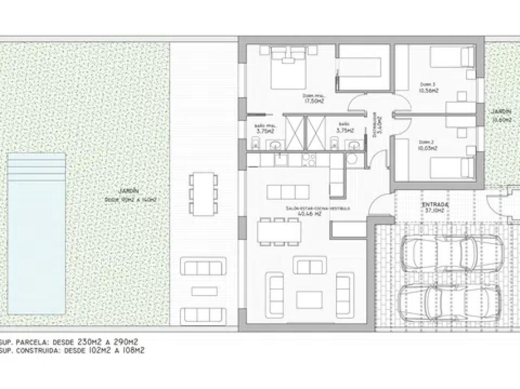 Venta de chalet adosado en  Calle las Eras, 24 , Poblete plan 3