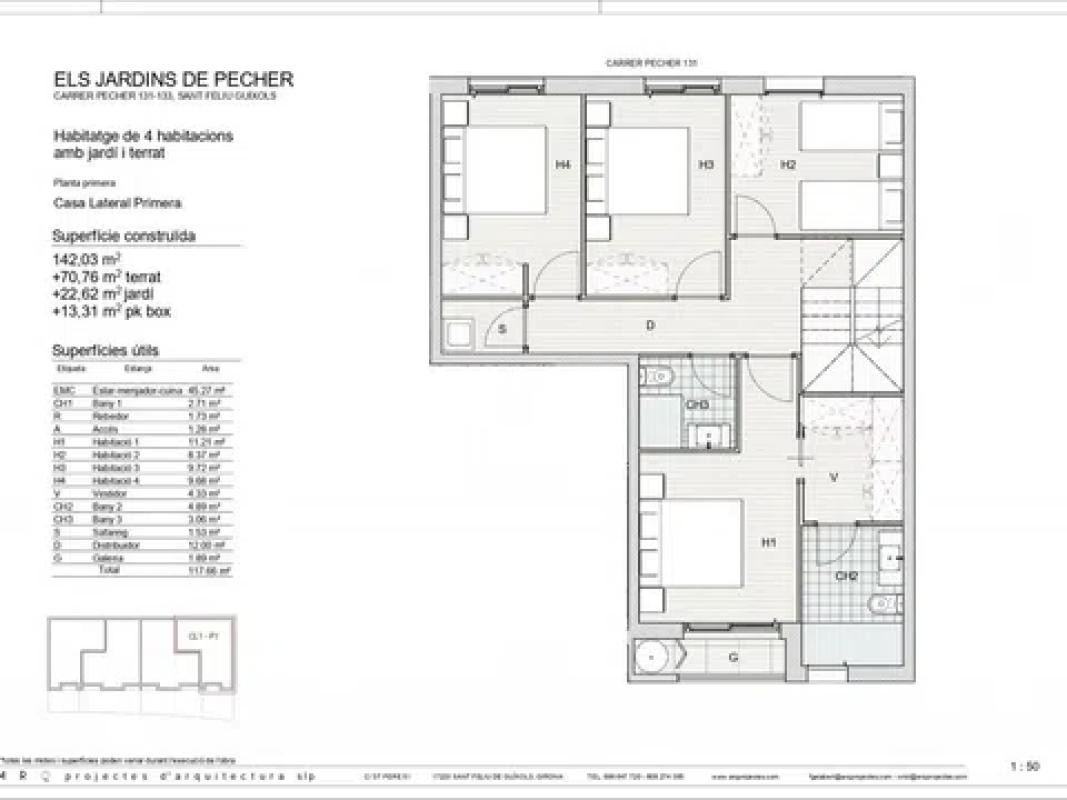 Obra nueva Els Jardins de Pecher en Sant Feliu de Guíxols (Revista) plan 6