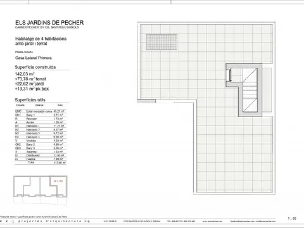 Obra nueva Els Jardins de Pecher en Sant Feliu de Guíxols (Revista) plan 7