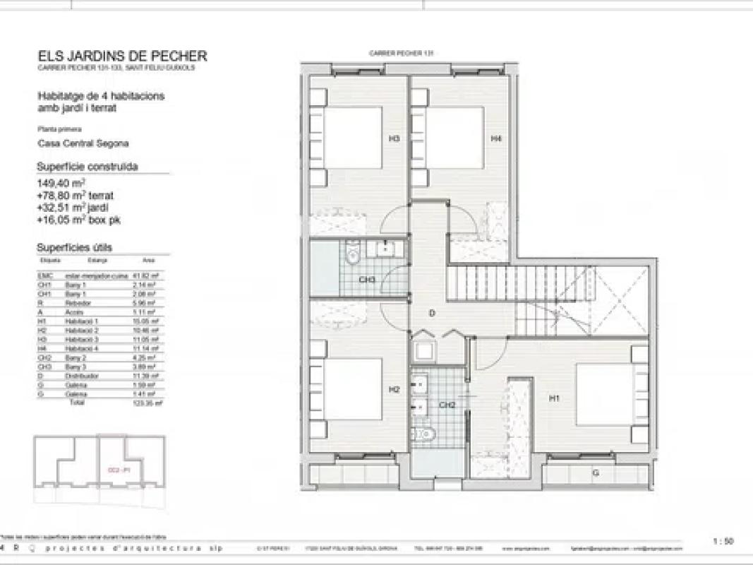 Obra nueva Els Jardins de Pecher en Sant Feliu de Guíxols (Revista) plan 8