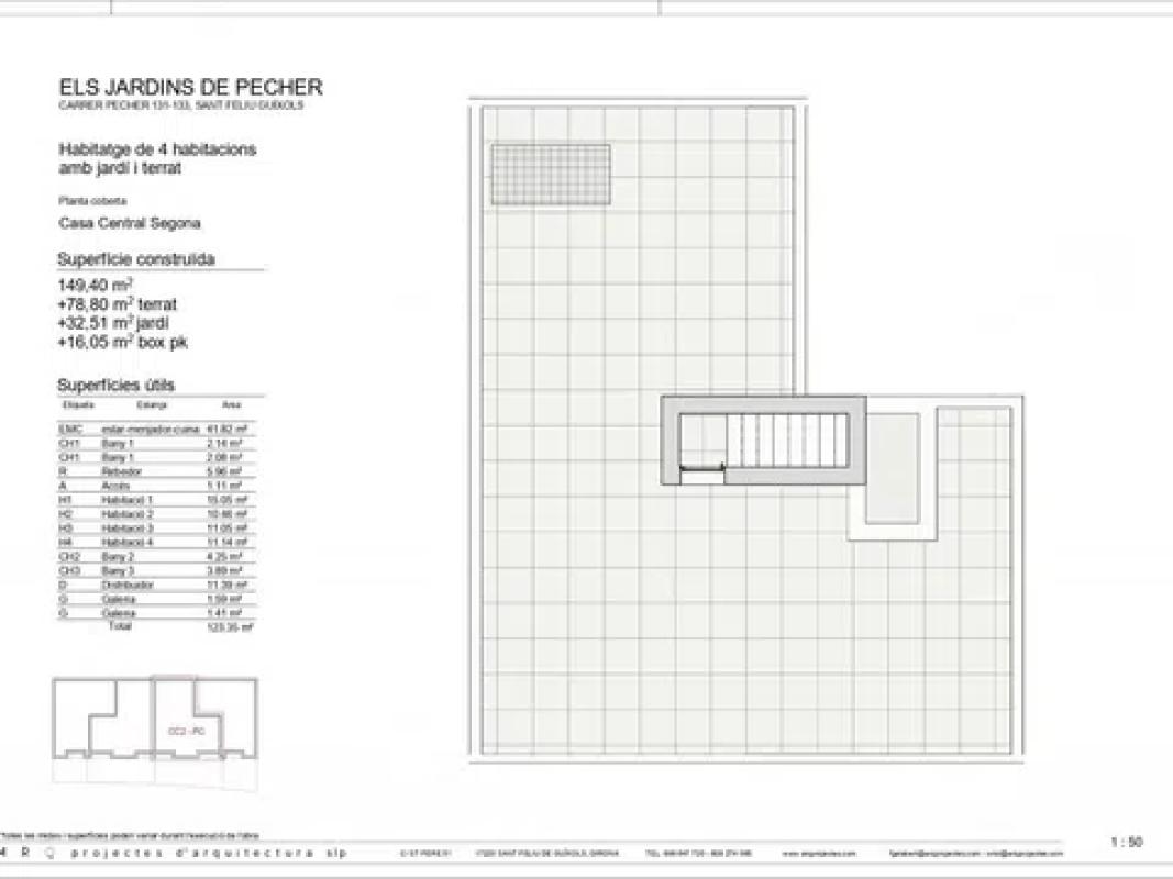 Obra nueva Els Jardins de Pecher en Sant Feliu de Guíxols (Revista) plan 9