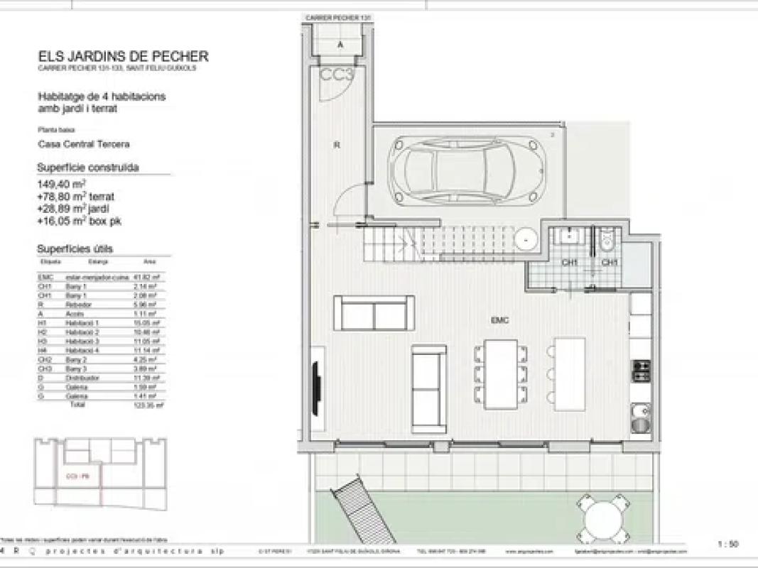 Obra nueva Els Jardins de Pecher en Sant Feliu de Guíxols (Revista) plan 10