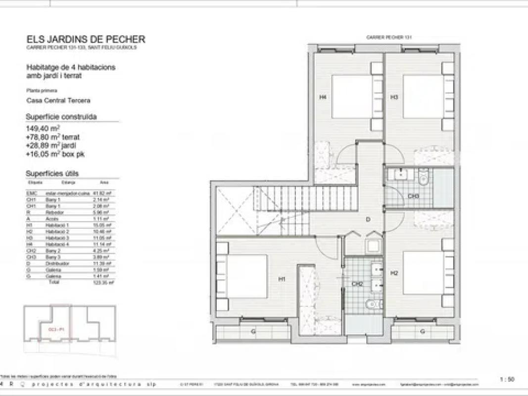 Obra nueva Els Jardins de Pecher en Sant Feliu de Guíxols (Revista) plan 11