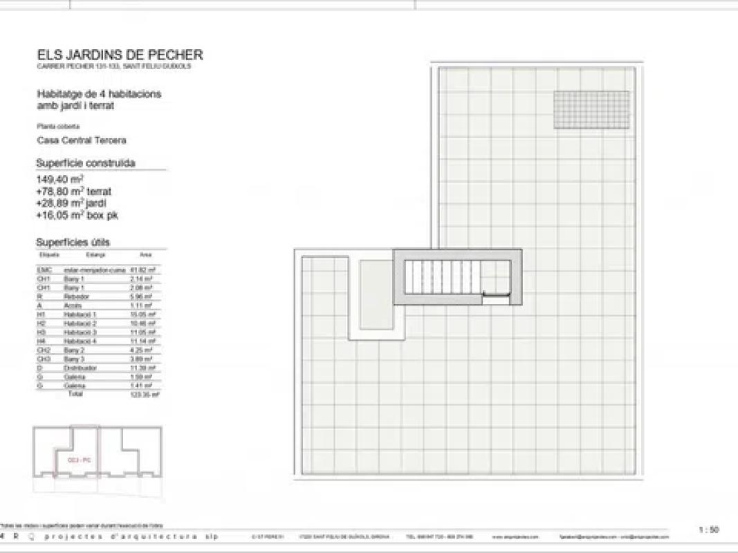 Obra nueva Els Jardins de Pecher en Sant Feliu de Guíxols (Revista) plan 12