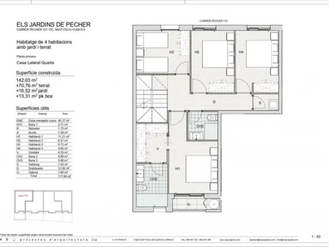 Obra nueva Els Jardins de Pecher en Sant Feliu de Guíxols (Revista) plan 14