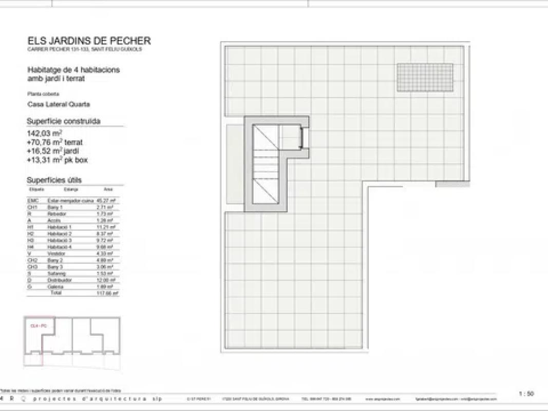 Obra nueva Els Jardins de Pecher en Sant Feliu de Guíxols (Revista) plan 15