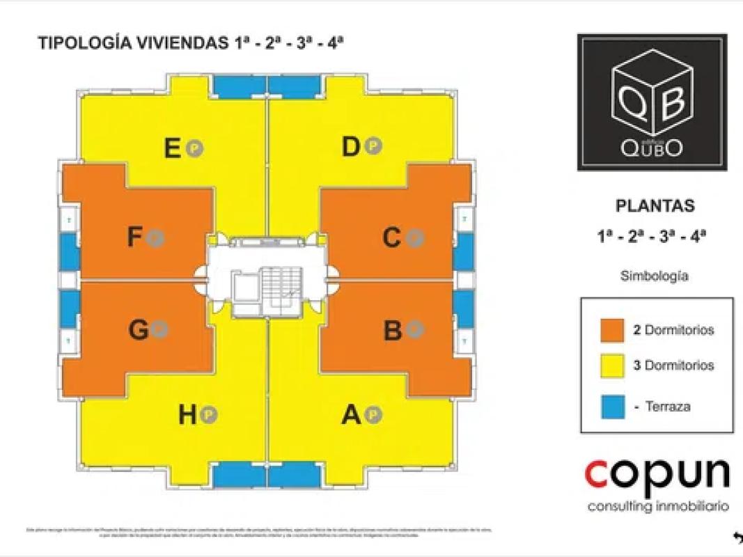 Obra nueva EDIFICIO QUBO en Siero (Revista) plan 4