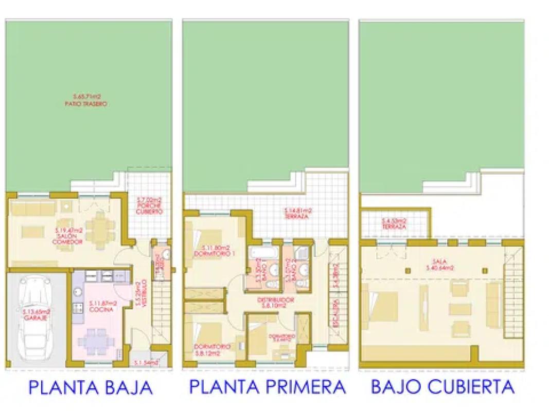 Venta de chalet adosado en Avenida Primero de Junio, 12 , Venta de Baños plan 1