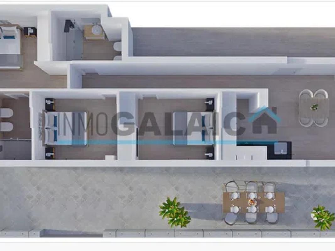 Venta de piso en De Brasil, 1, Tomiño
plan 1
