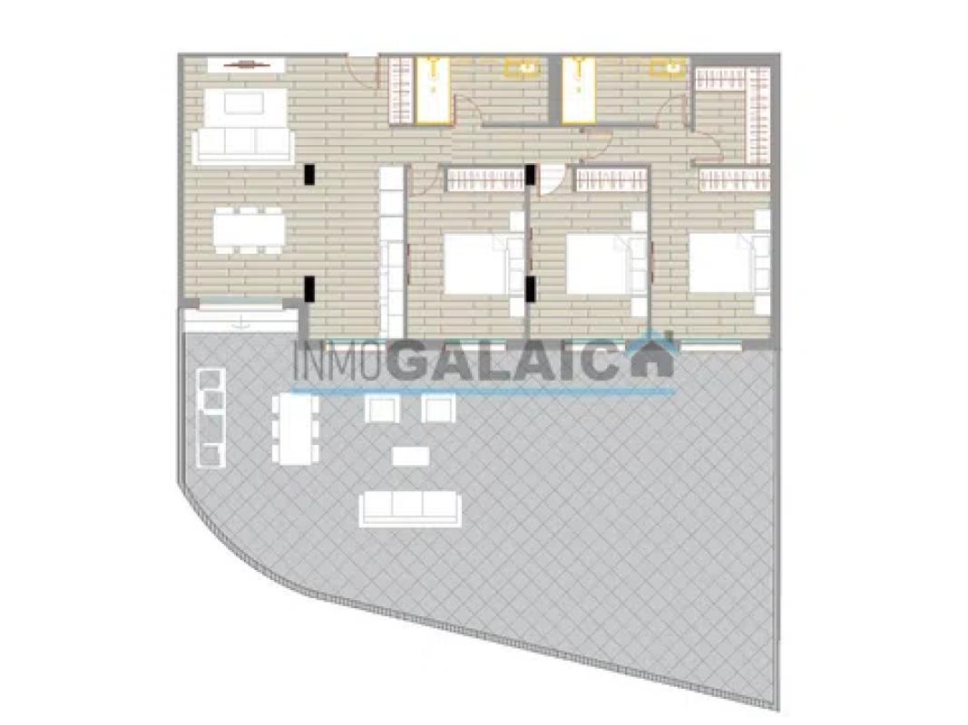 Venta de piso en De Brasil, 1, Tomiño
plan 5