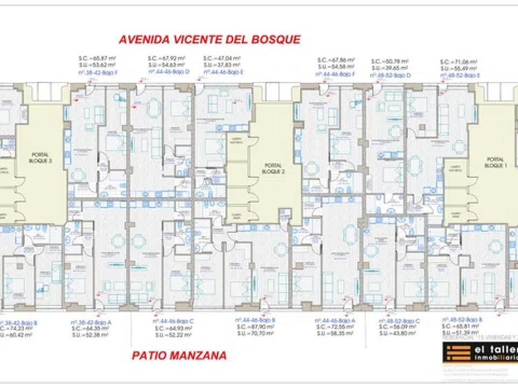 Venta de piso en Avenida Vicente del Bosque, 38, Salamanca
 plan 1