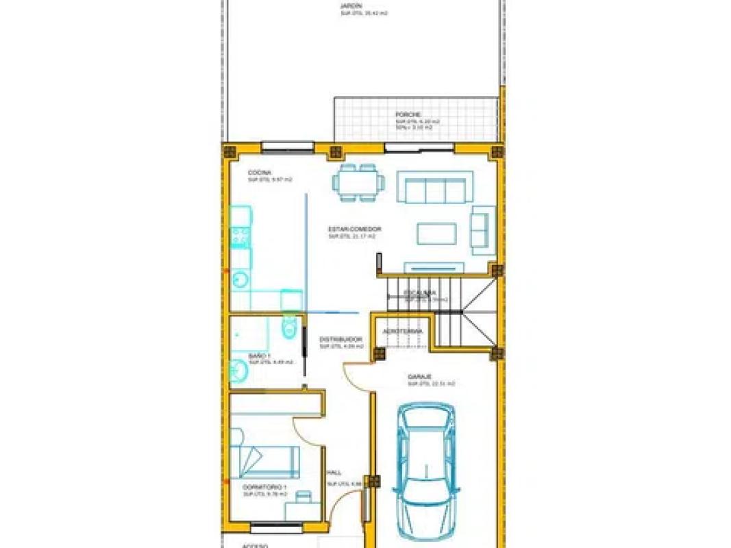 Venta de chalet adosado en  Calle Aves s/n , Aldeatejada plan 1