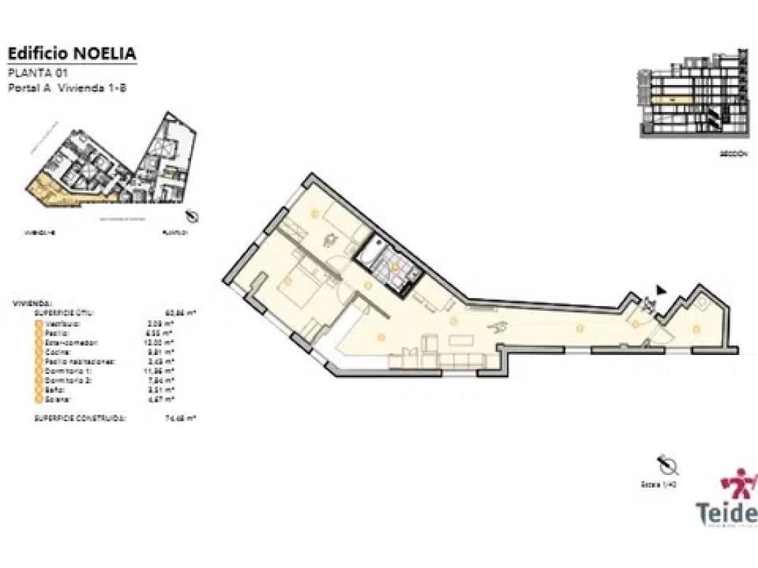 Obra nueva Edificio Noelia en La Orotava (Revista) plan 2