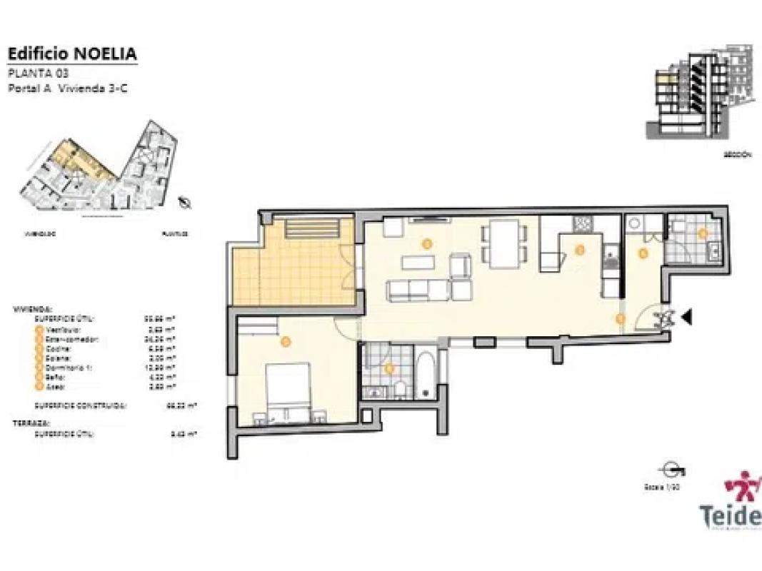 Obra nueva Edificio Noelia en La Orotava (Revista) plan 9