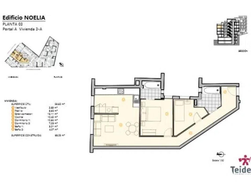 Obra nueva Edificio Noelia en La Orotava (Revista) plan 13