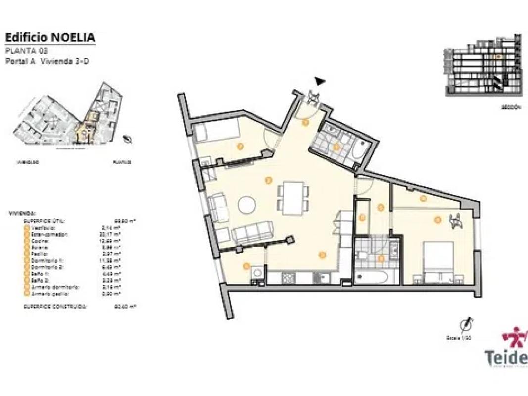 Obra nueva Edificio Noelia en La Orotava (Revista) plan 15