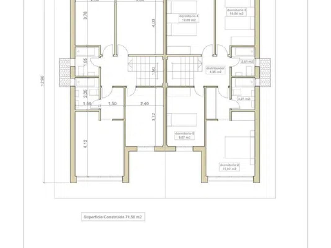 Obra nueva Residencial Jardines de Adriana en Solares (Revista) plan 1
