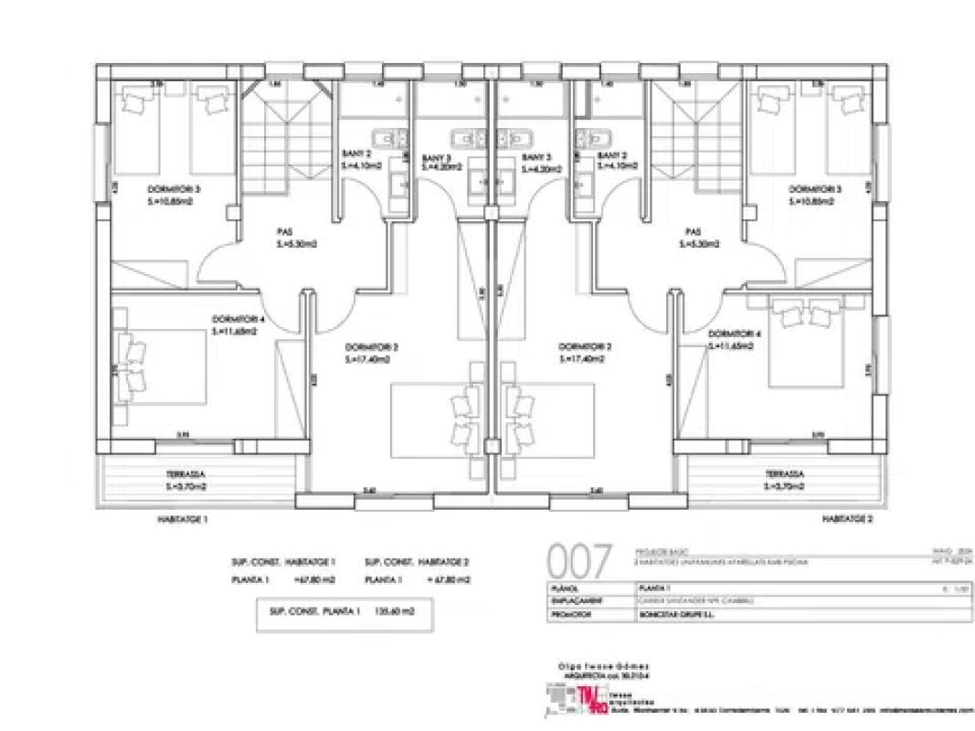 Obra nueva VILLAS DEL MAR en Cambrils (Revista) plan 1
