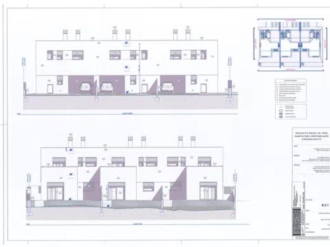 Obra nueva tres viviendas en calle Romaní en Cunit (Revista) plan 3