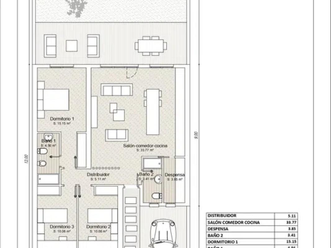 Obra nueva Chalet Pareado Calle Béjar, Garbel, Proyectos y Construcciones en Olias del Rey (Revista) plan 1
