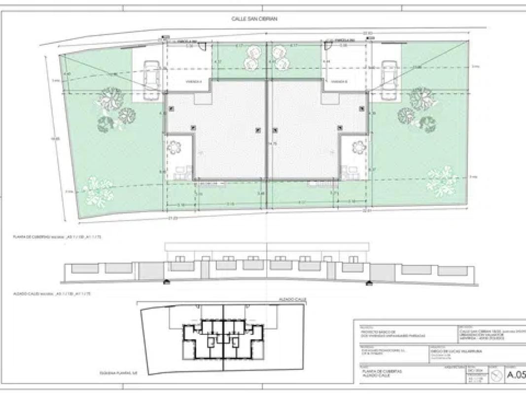 Obra nueva VIVIENDA UNIFAMILIAR PAREADA EN PLANTA EN MENTRIDA en Méntrida (Revista) plan 3