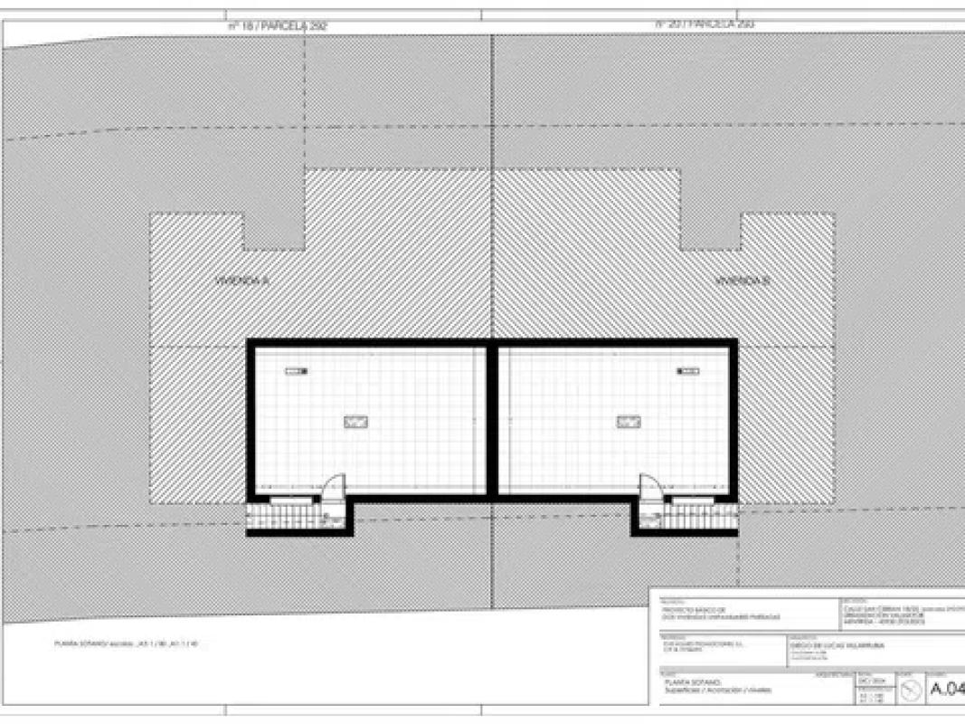 Obra nueva VIVIENDA UNIFAMILIAR PAREADA EN PLANTA EN MENTRIDA en Méntrida (Revista) plan 4
