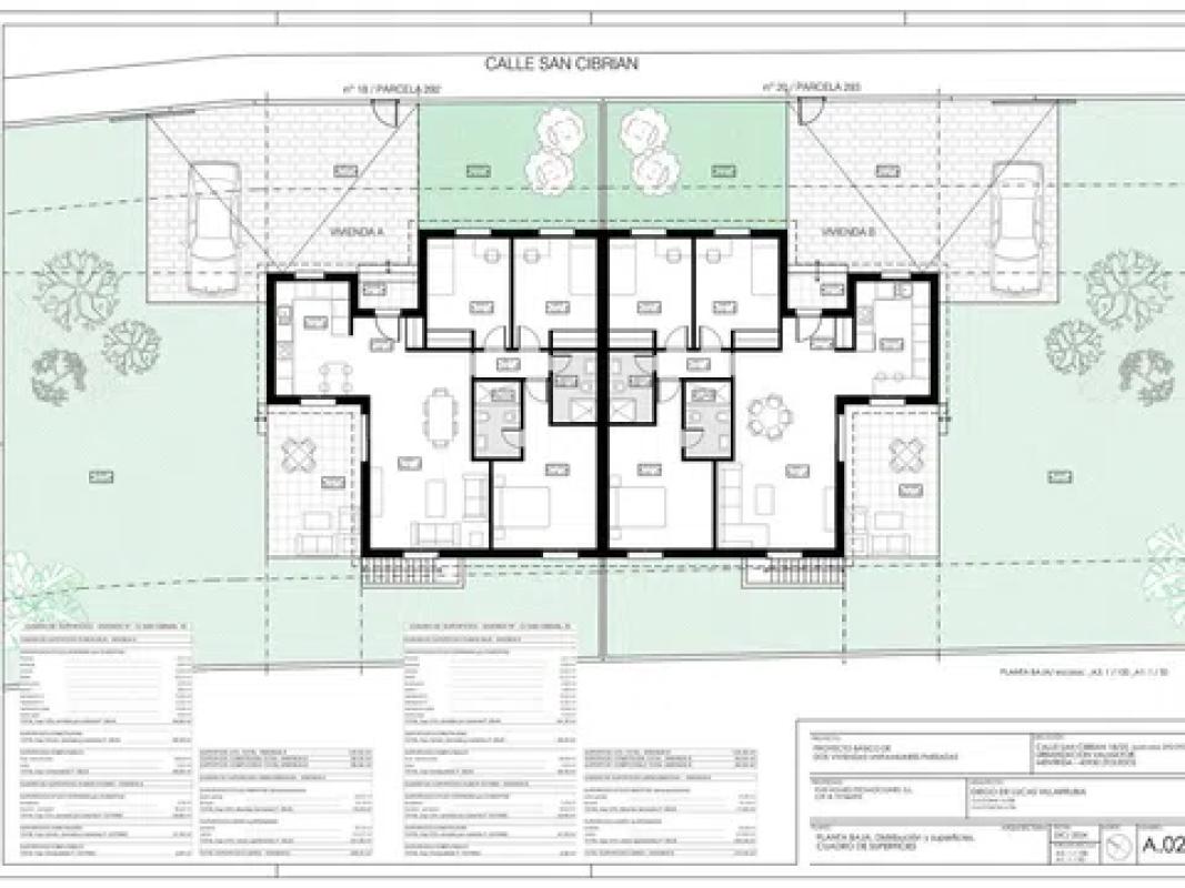 Obra nueva VIVIENDA UNIFAMILIAR PAREADA EN PLANTA EN MENTRIDA en Méntrida (Revista) plan 5