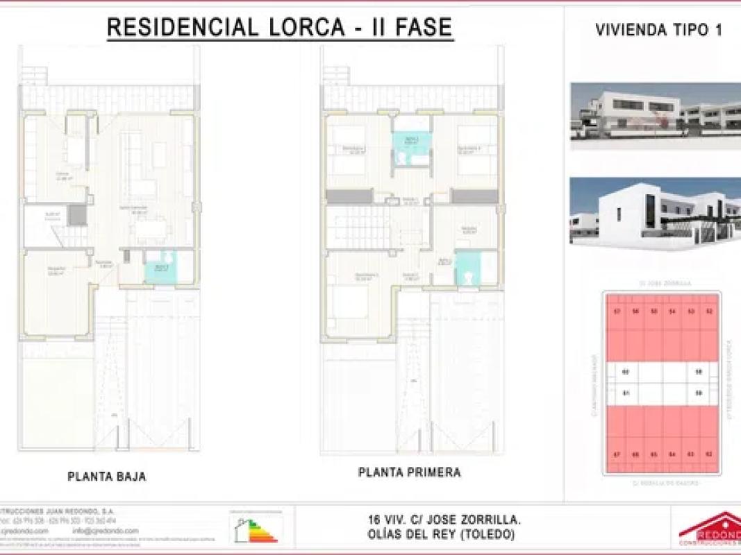 Obra nueva Residencial Lorca 2ª Fase en Olias del Rey (Revista) plan 1