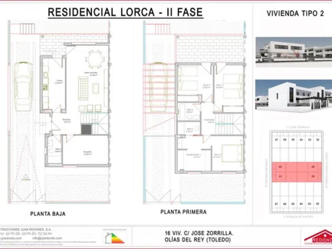 Obra nueva Residencial Lorca 2ª Fase en Olias del Rey (Revista) plan 2