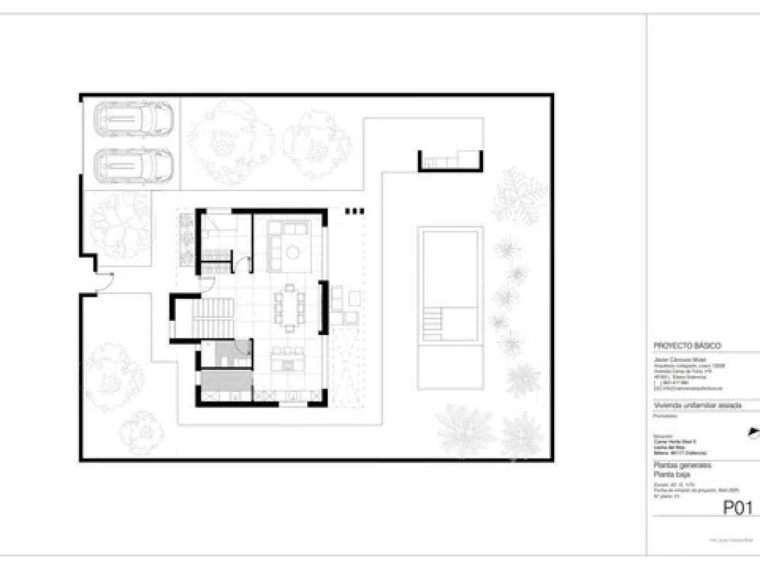 Obra nueva CASA LLOMA en Bétera (Revista) plan 1
