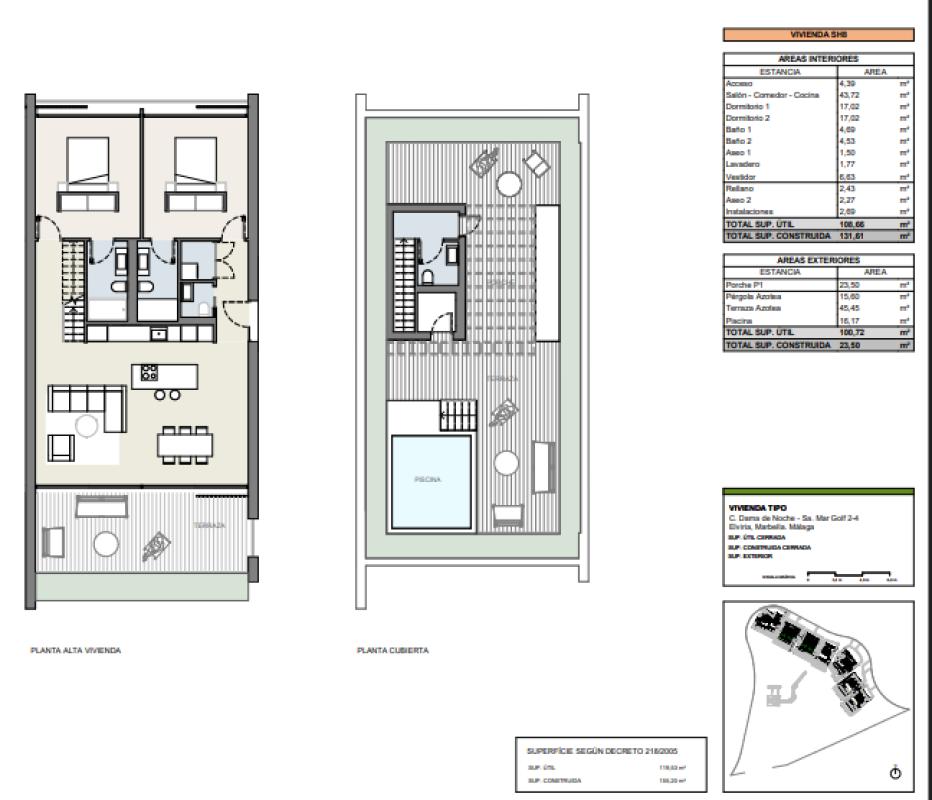 Venta de ático en Elviria-Cabopino , Marbella plan 1