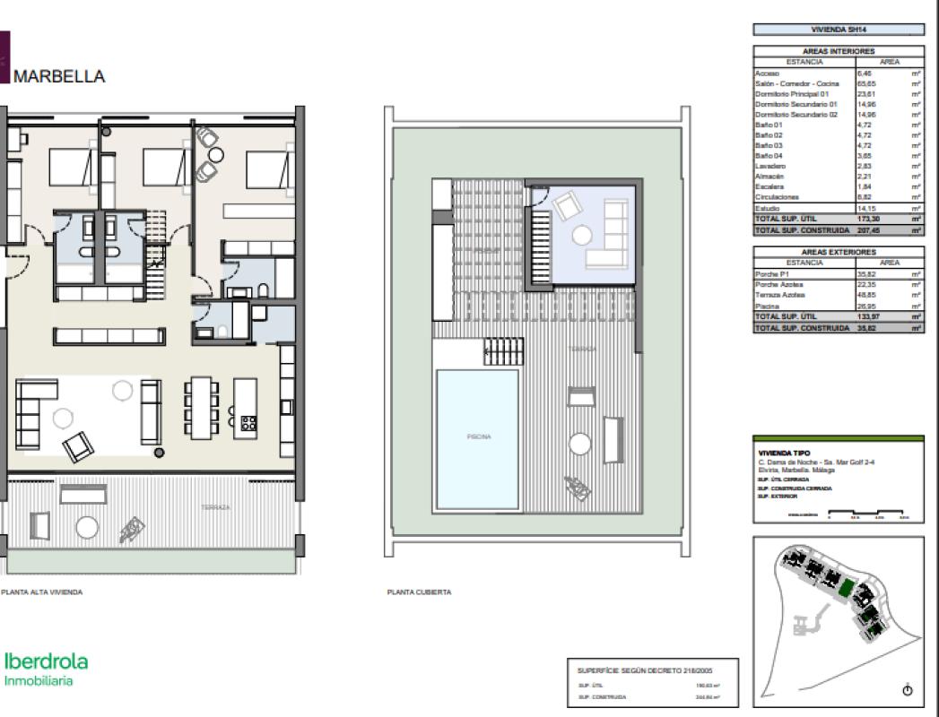 Venta de ático en Elviria-Cabopino , Marbella plan 1