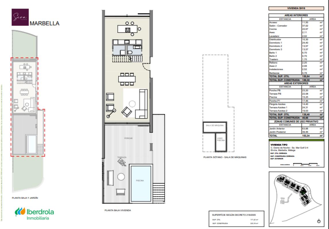 Venta de bajo en Elviria-Cabopino, Marbella
plan 1