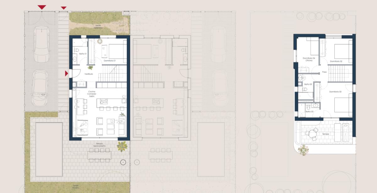 Venta de chalet adosado en  Almajada-Ravel , Mutxamel plan 1