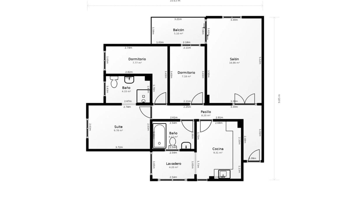 Sprzedaż mieszkania w Orihuela Ciudad, Orihuela
plan 1