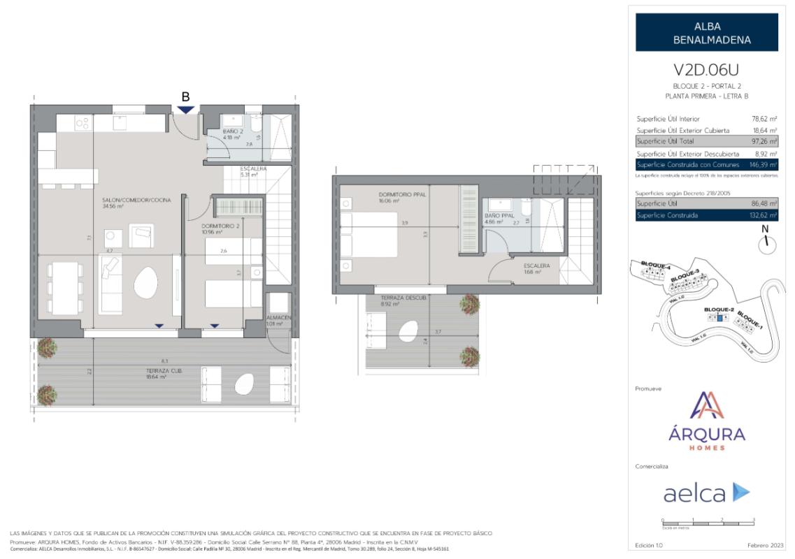 Penthouse sale in  Calle Sierra Nevada s/n, Benalmádena plan 1