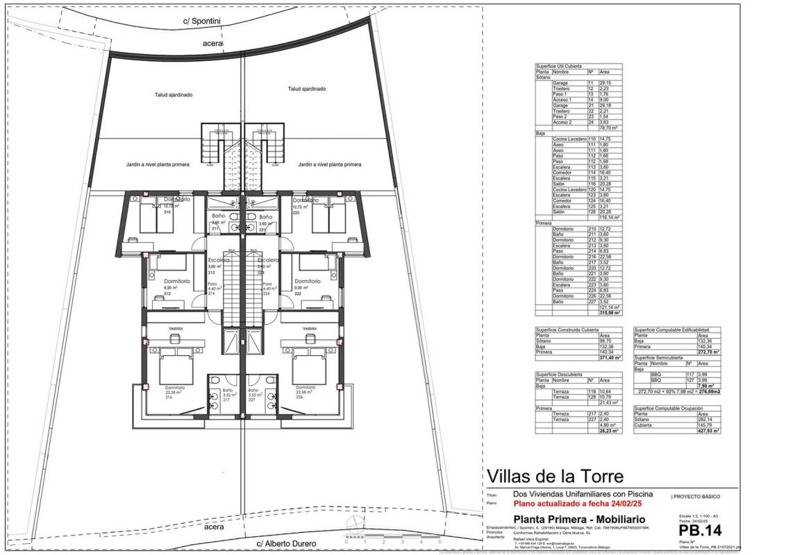 Obra nueva Villas de la Torre en Málaga (Revista) plan 3