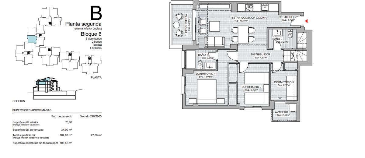 Venta de ático en Calle Pensamiento, 54, Fuengirola plan 1