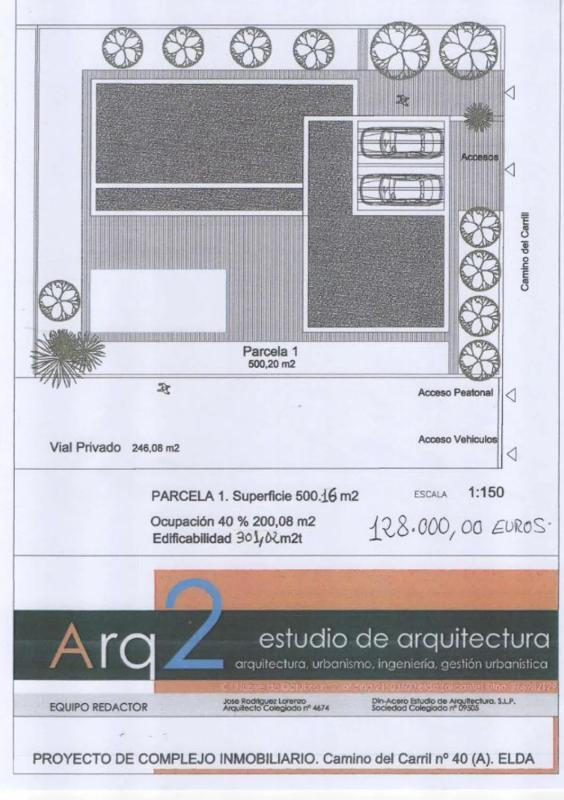 Terreno en venta en Elda, Alicante plan 2
