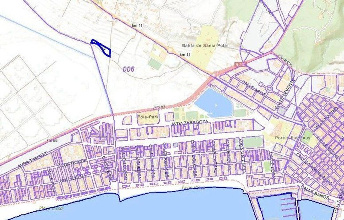 Land for sale in Santa Pola, Alicante plan 2