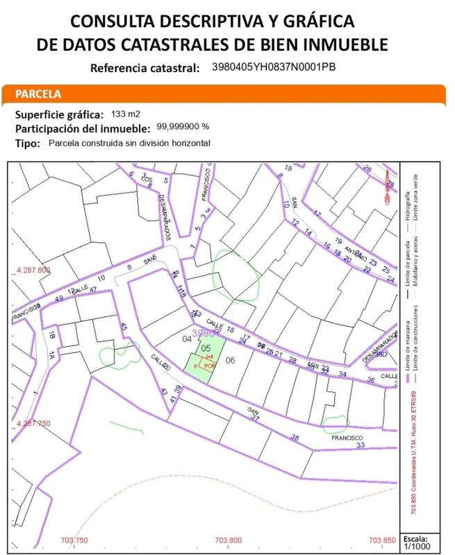 Terreno en venta en Banyeres de Mariola, Alicante plan 1