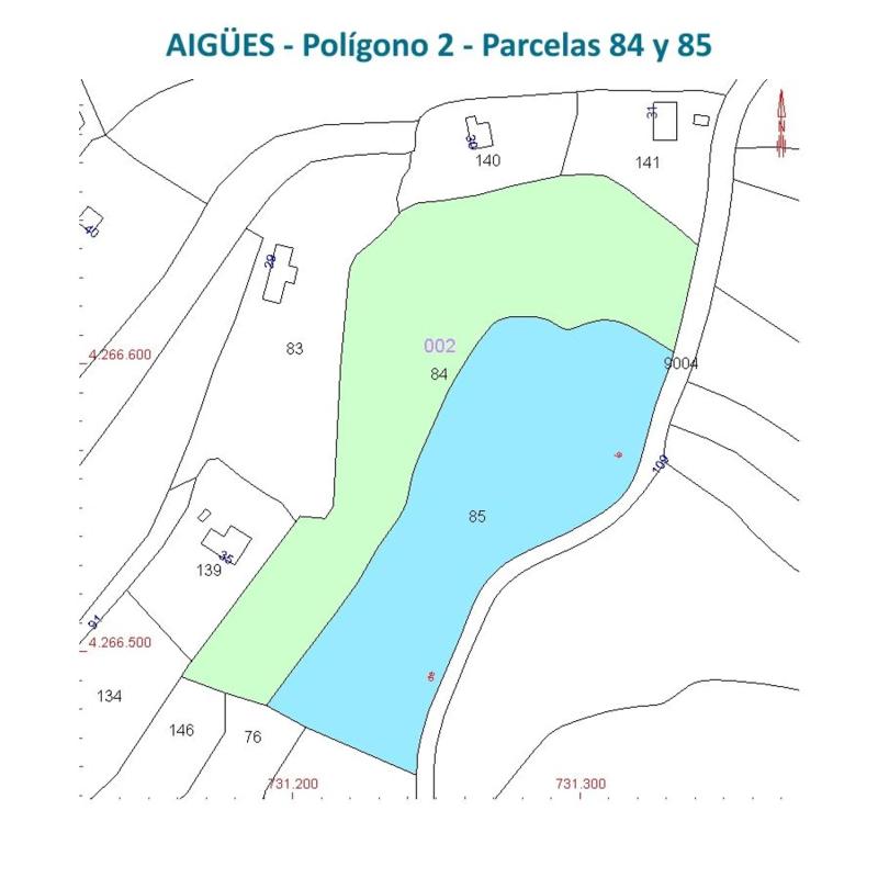 Land for sale in Aigües, Alicante plan 1